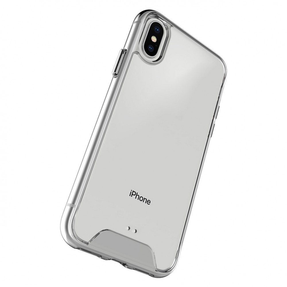 Ütésálló szilikon hátlap, iPhone 14, Átlátszó