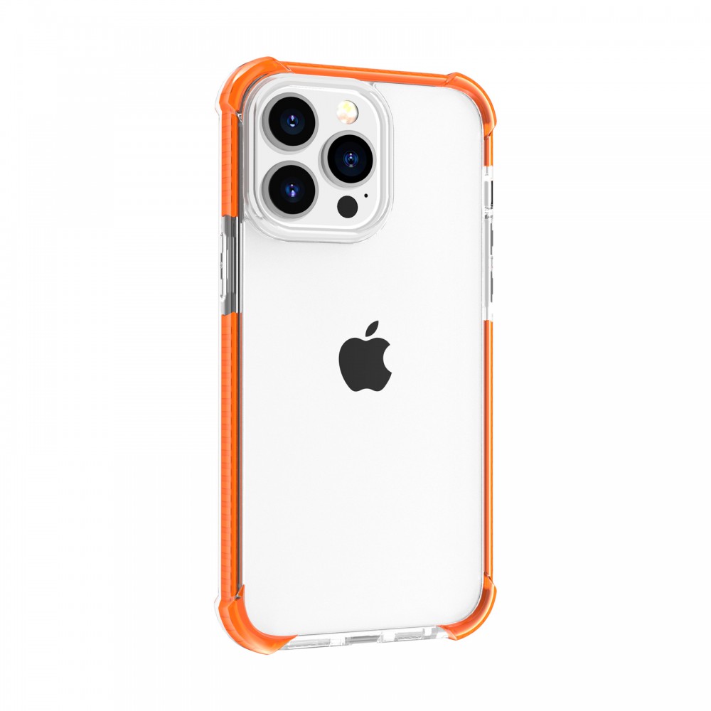 iPhone 13 Pro ütésálló szilikon hátlap, Narancs