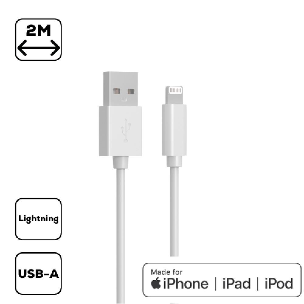Cellect Lightning - USB-A adat és töltőkábel