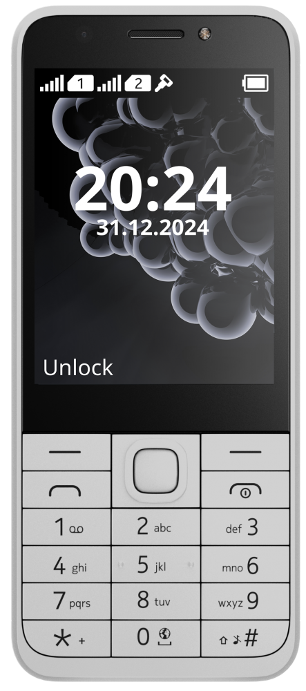 Nokia 230 DS kártyafüggetlen mobiltelefon, fehér