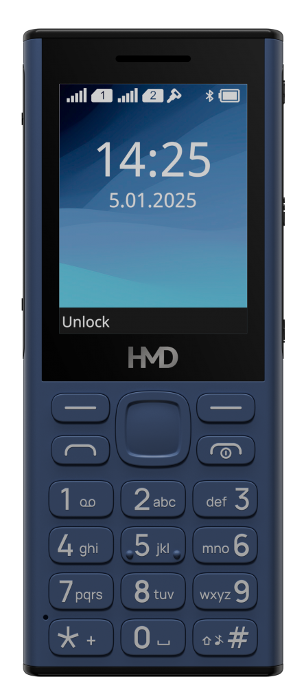 HMD 130 Music DS kék kártyafüggetlen mobiltelefon
