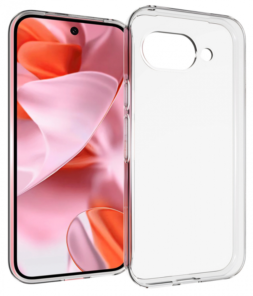Google Pixel 9a vékony szilikon hátlap, Átlátszó