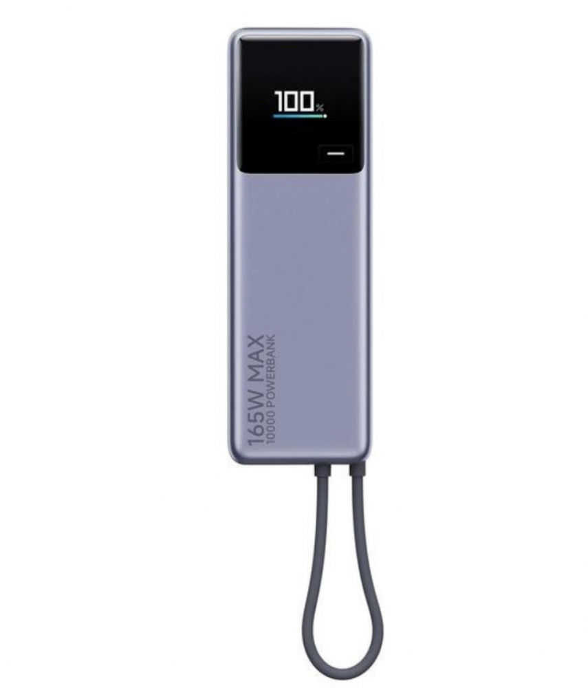 Xiaomi PowerBank 165 W 10000mAh usb-c kábel szürke BHR9361
