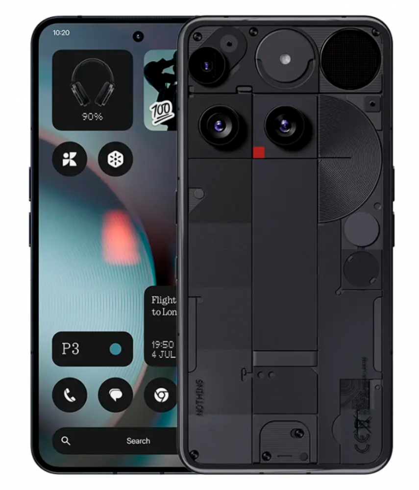 Nothing Phone (3) fekete, 12+256 GB okostelefon