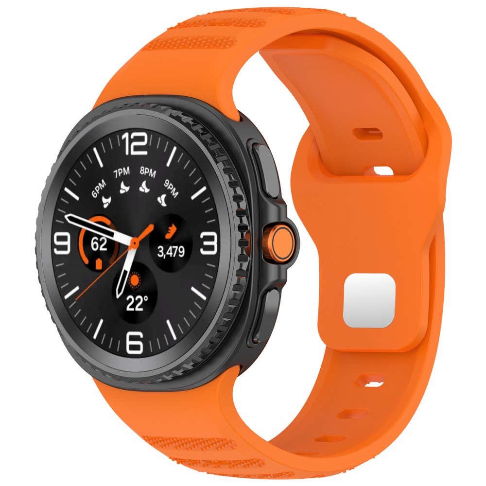 Samsung Galaxy Watch 8/Classic bordázott óraszíj,22mm,Narancs