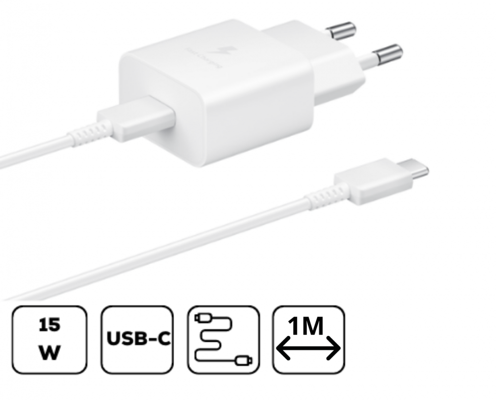Samsung hálózati adapter kábellel,15W