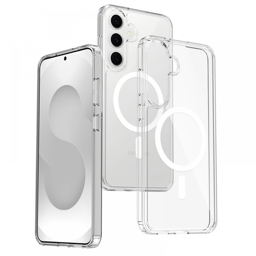 Samsung S25 FE mágneses tok, Átlátszó