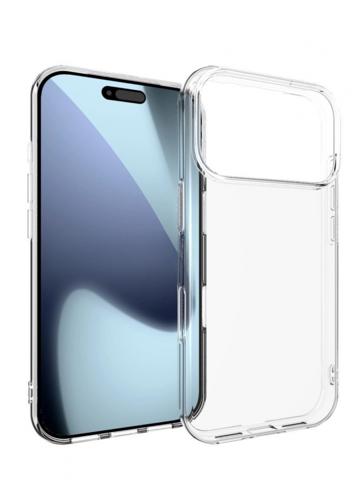 iPhone 17 Pro vékony TPU szilikon hátlap,Átlátszó