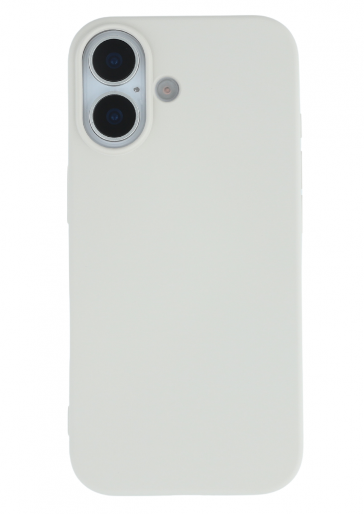 Premium szilikon tok, iPhone 17, Tört Fehér
