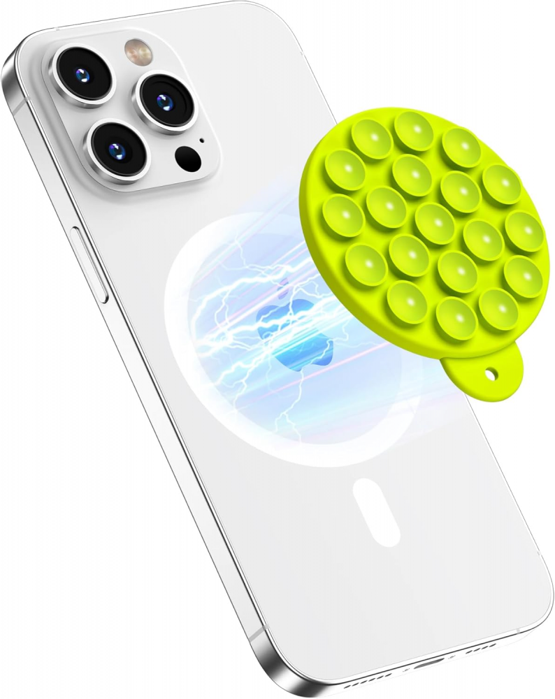 Mágneses tapadókorong mobiltelefonhoz, Neonsárga