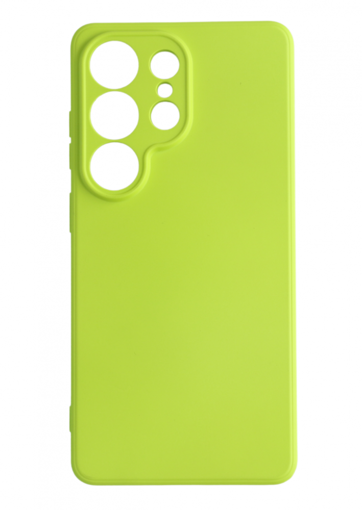 Premium szilikon tok, Samsung S26 Ultra, Neonsárga
