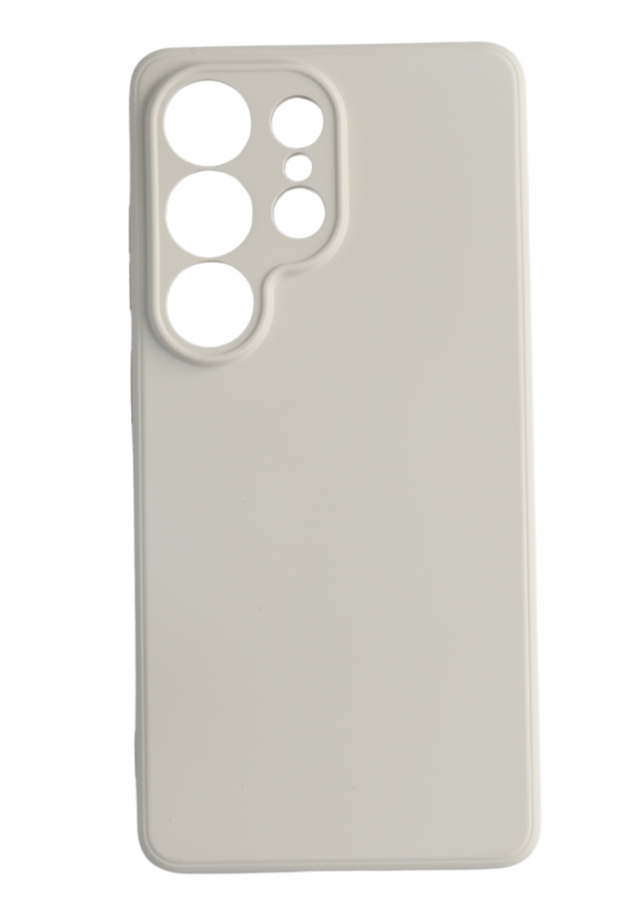 Premium szilikon tok, Samsung S26 Ultra, Törtfehér