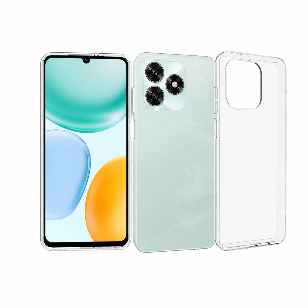 Honor X5C Plus vékony szilikon hátlap, Átlátszó