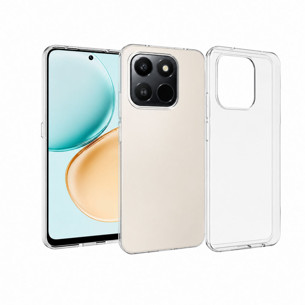Honor X7D vékony szilikon hátlap, Átlátszó