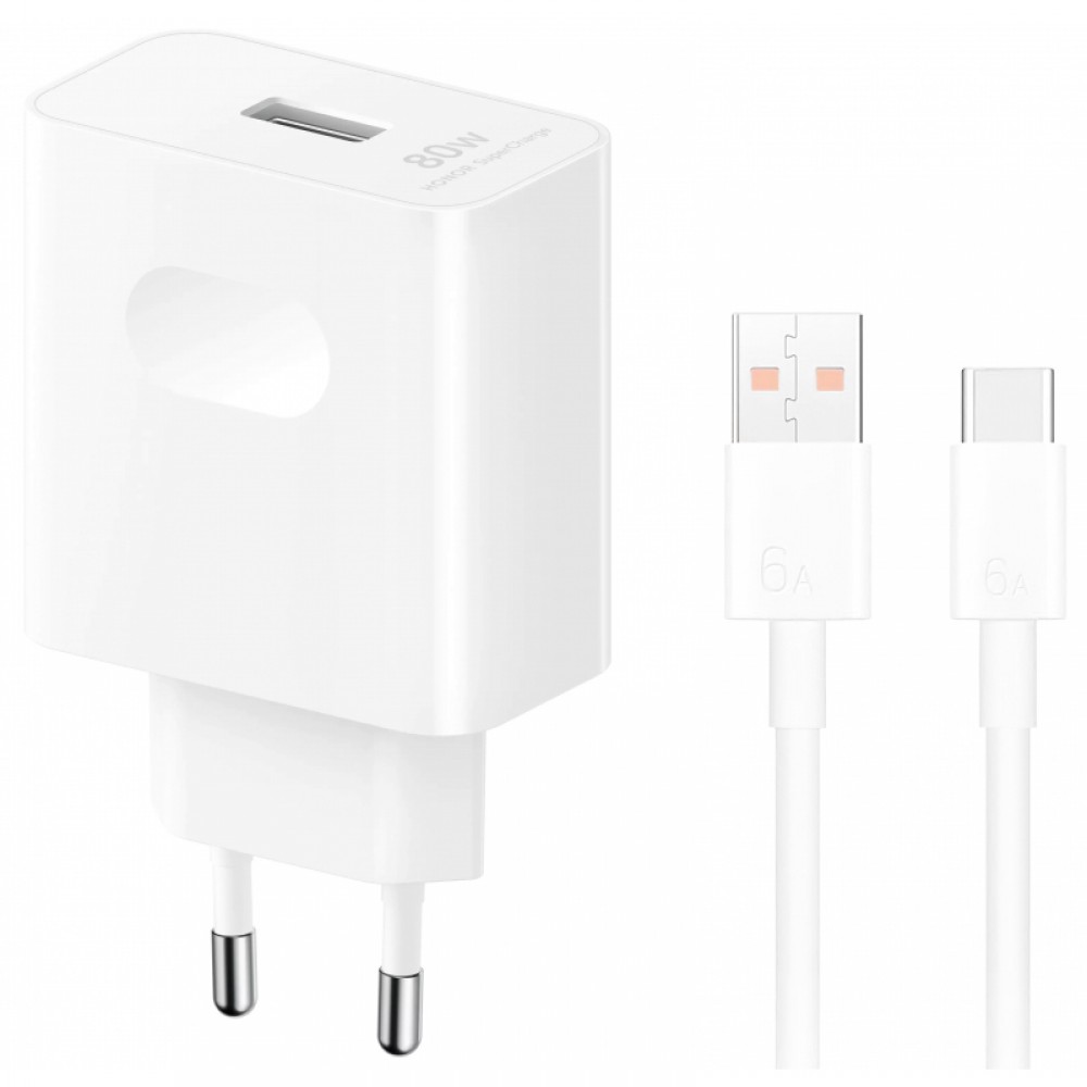 Honor SuperCharge 80W hálózati adapter Usb-C kábellel