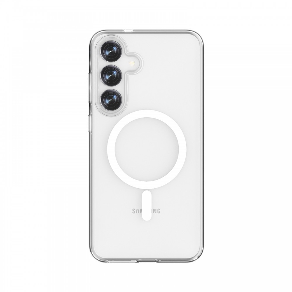 Samsung A27 mágneses szilikon tok, Átlátszó