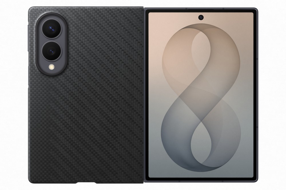 Samsung Galaxy Fold8 mágneses Carbon tok, fekete