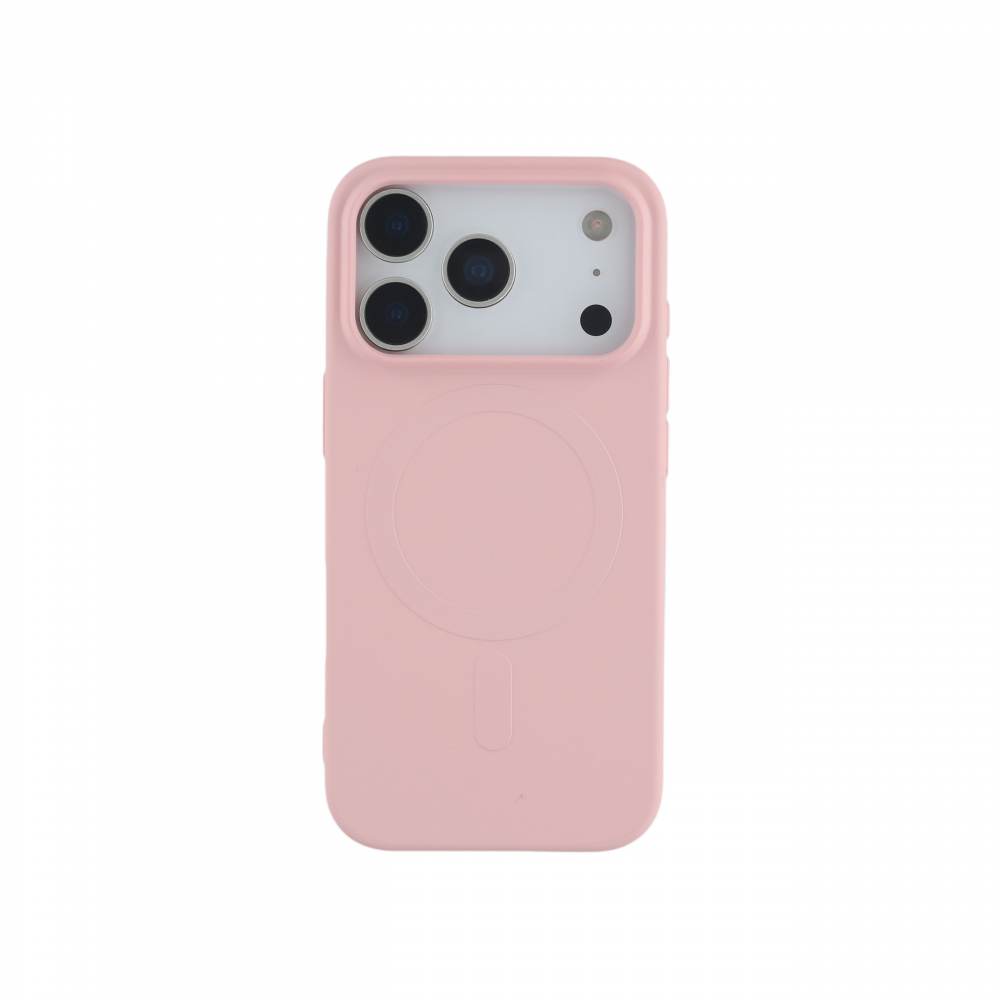 Cellect iPhone 18 Pro mágneses szilikon tok, Pink