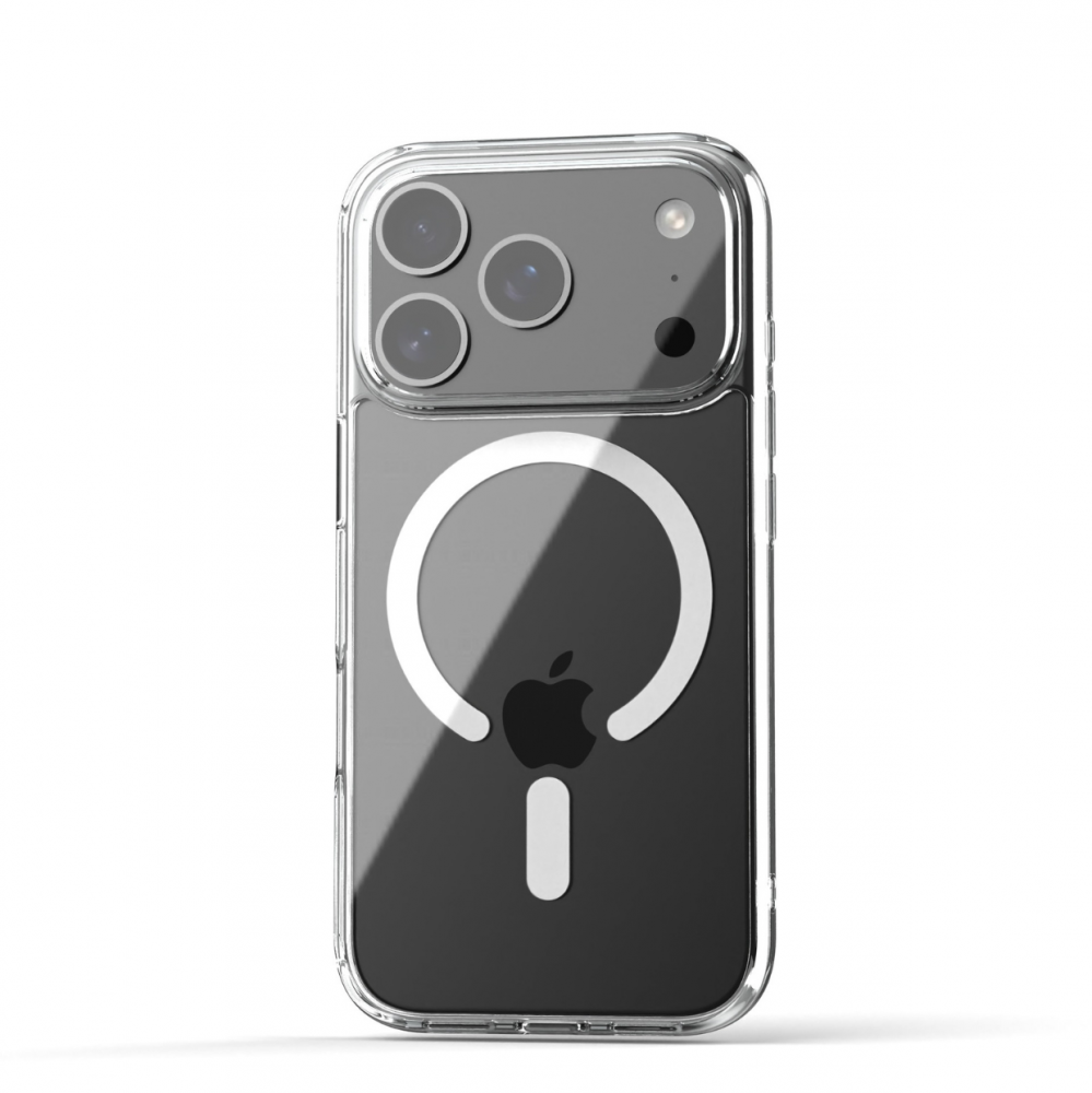 Cellect iPhone 18 Pro mágneses szilikon tok, Átlátszó