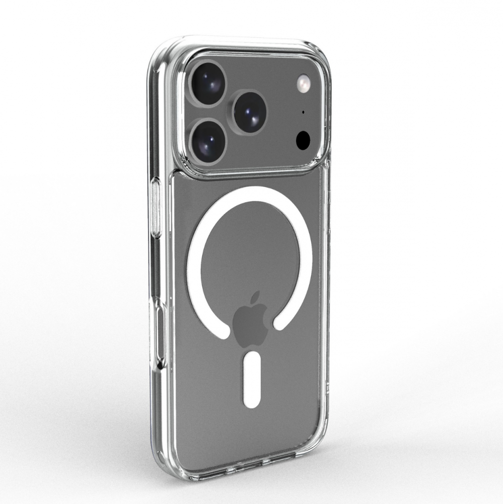 Cellect iPhone 18 Pro mágneses szilikon tok, Átlátszó