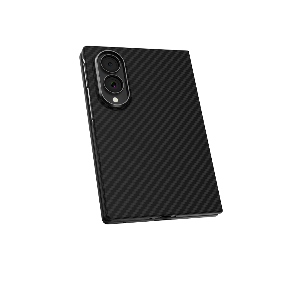 Mágneses aramid karbon tok, Samsung Fold 8, Fekete