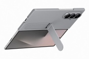 Samsung Fold 7 Álló tok szíjjal, szürke
