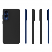Premium szilikon tok, Samsung S25 Edge, Fekete