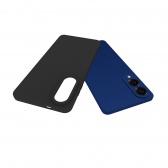 Premium szilikon tok, Samsung S25 Edge, Fekete