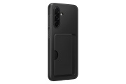 Samsung A17 kártyatartós hátlap, Fekete