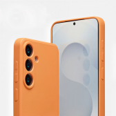 Premium szilikon tok, Samsung S26 Plus, Narancs