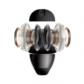 Shokz OpenDots 2 Bluetooth fekete TWS vezeték nélküli fülhallgat