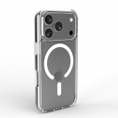 Cellect iPhone 18 Pro mágneses szilikon tok, Átlátszó