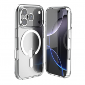 Cellect iPhone 18 Pro mágneses szilikon tok, Átlátszó